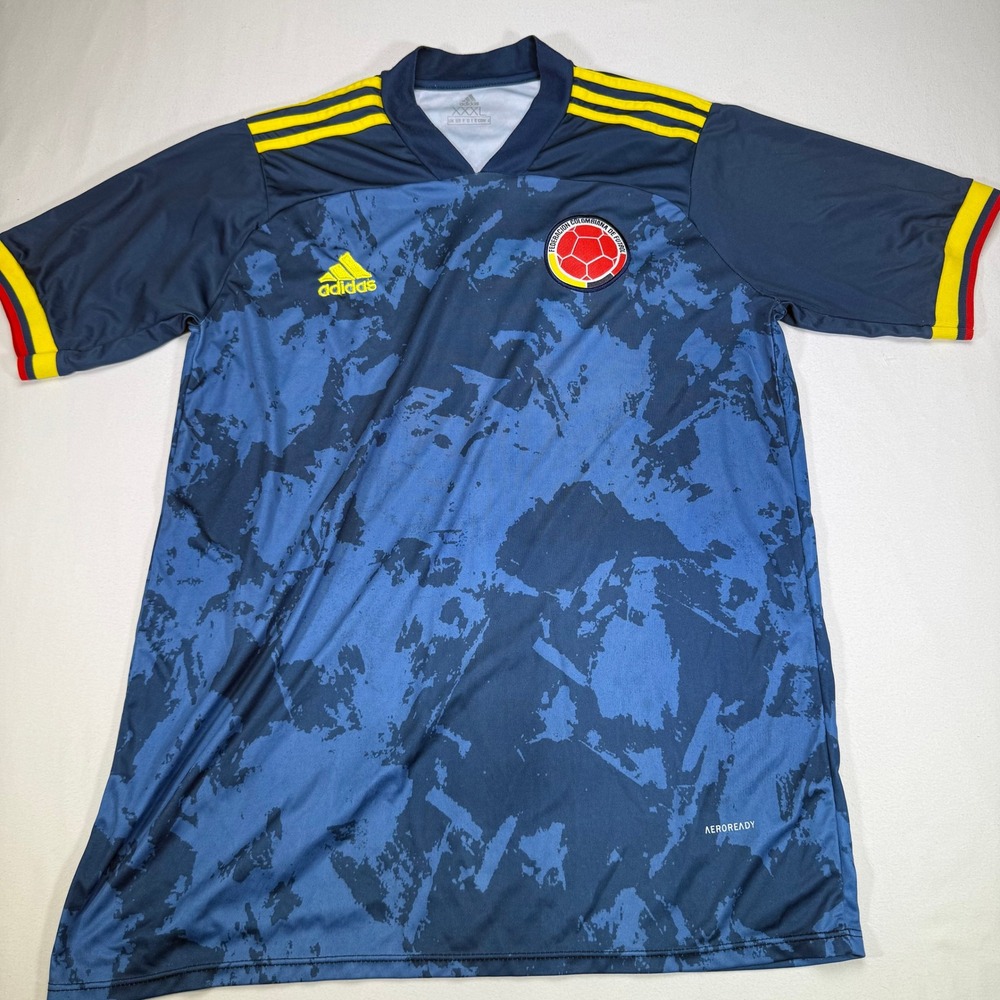 Adidas Colombia Soccer Jersey, AEROREADY Training Football‎ T-Shirt Mens